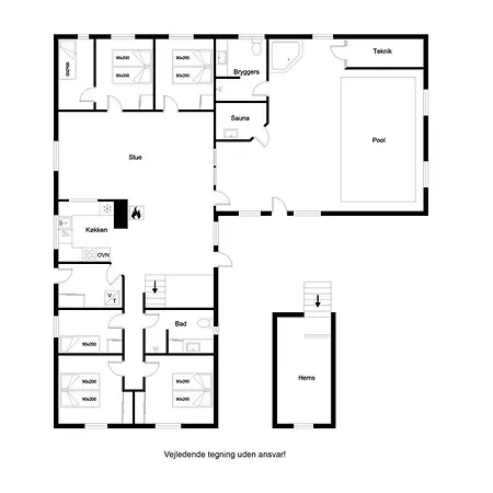 בית נופש Large 14-person Pool House - 1004 *